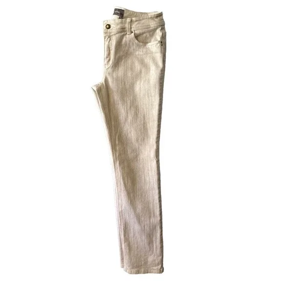Chico’s Women’s Pants So slimming Strech Cream Casual Pant Size 0.5 - Picture 4 of 16